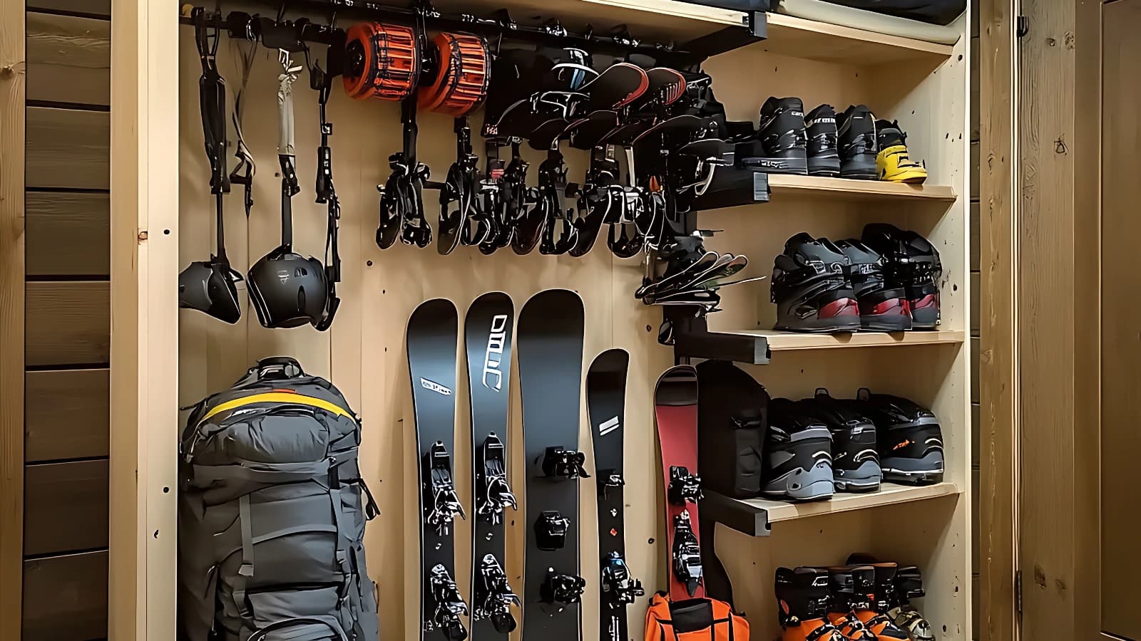 Kde uskladniť lyže, snowboard a sezónnu výbavu